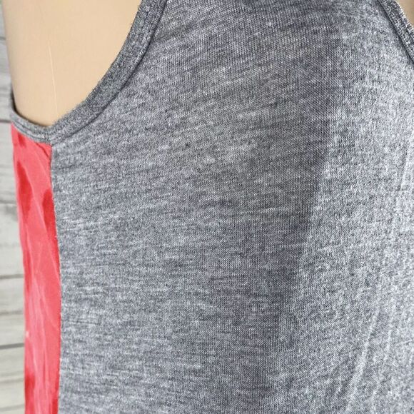 Gypsy 05 Hollywood Tank Top Gray Pink Tie Dye Semi-Sheer Silk Back - Picture 5 of 12